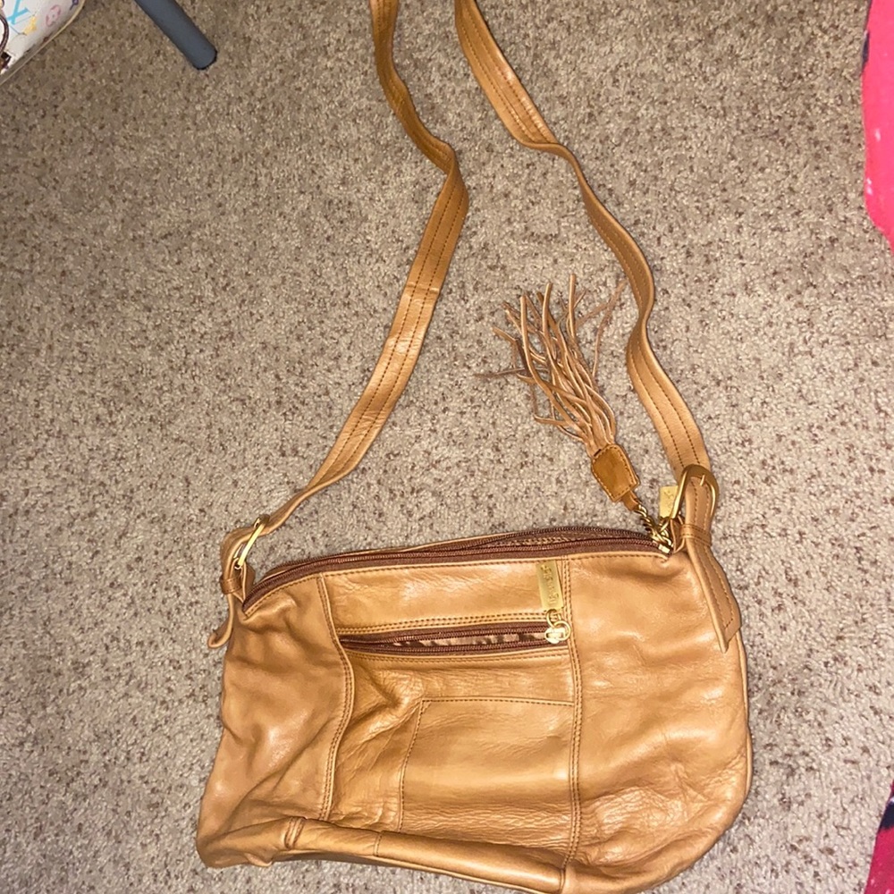 Caramel Tignaelli Italian leather purse